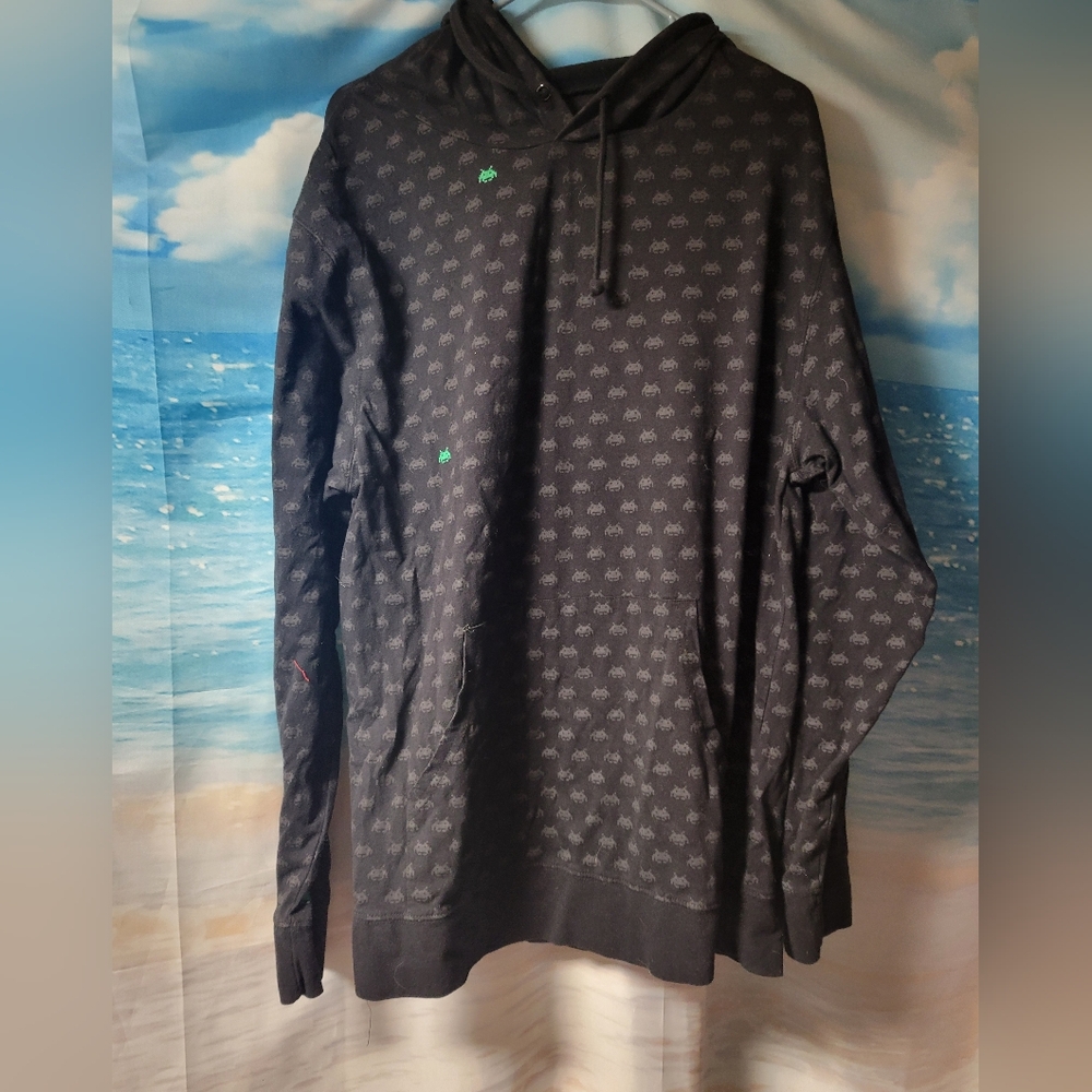 Space Invaders‎ Lightweight Hoodie Graphic Sweatshirt Mens Size XXXL